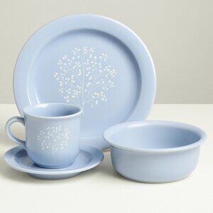 Essence 3-Piece Set   Salad Plate, Bowl, Cup & Saucer  Vintage 1980s